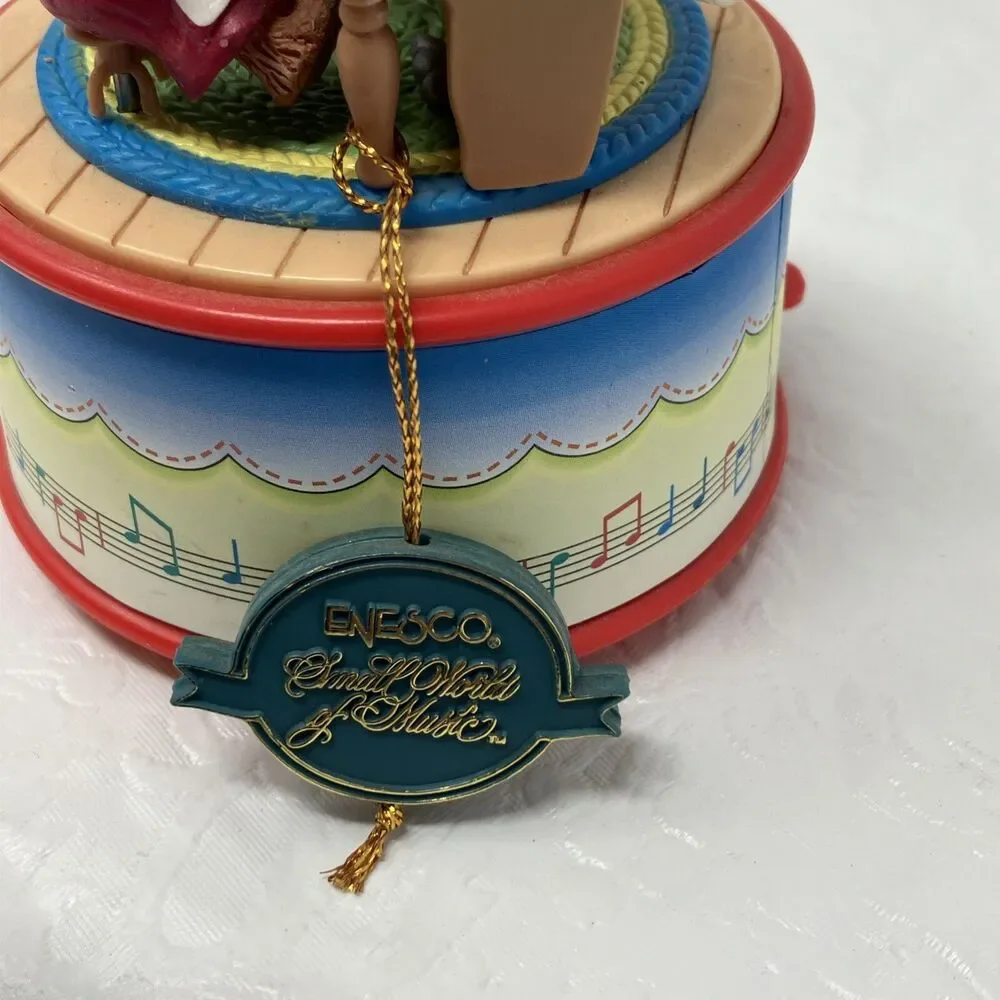 ENESCO Action Musical Music Box Piano Bear 